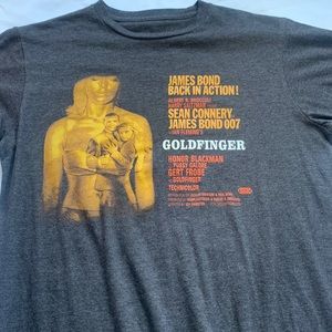 James Bond 007 Goldfinger Graphic Tee Sean Connery Ian Fleming